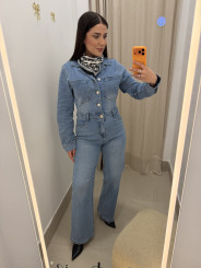 mono vaquero cuello pico