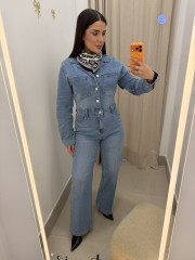 mono vaquero cuello pico