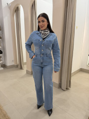 mono vaquero cuello pico