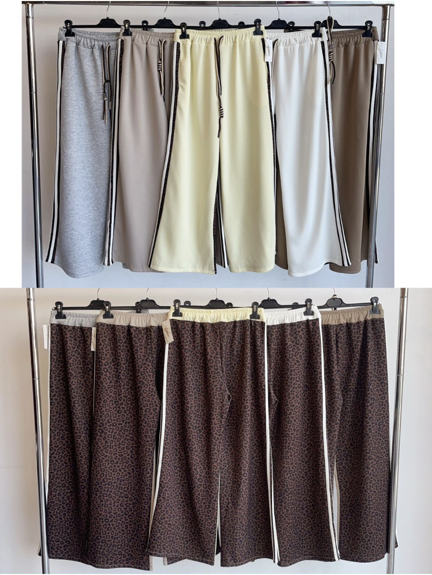 pantalon raya lateral animal print