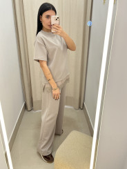 TOTAL LOOK MANGA CORTA COMBINADO LENCERO topo