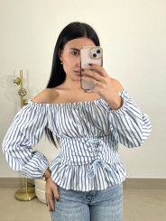 BLUSA EFECTO CORSE fondo blanco