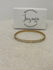 Brazalete dorado detalle circonita