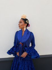 Vestido Coria azul electrico