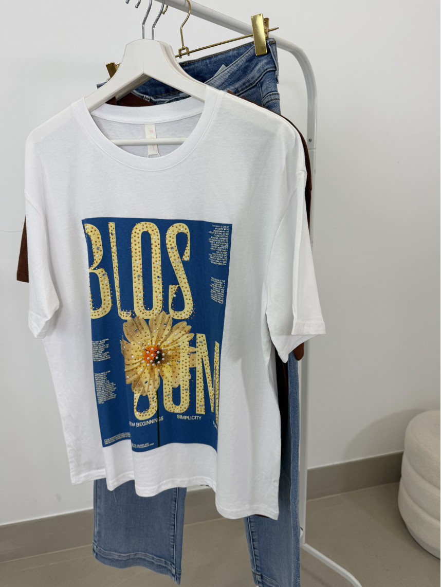 Camiseta Blos Som blanca