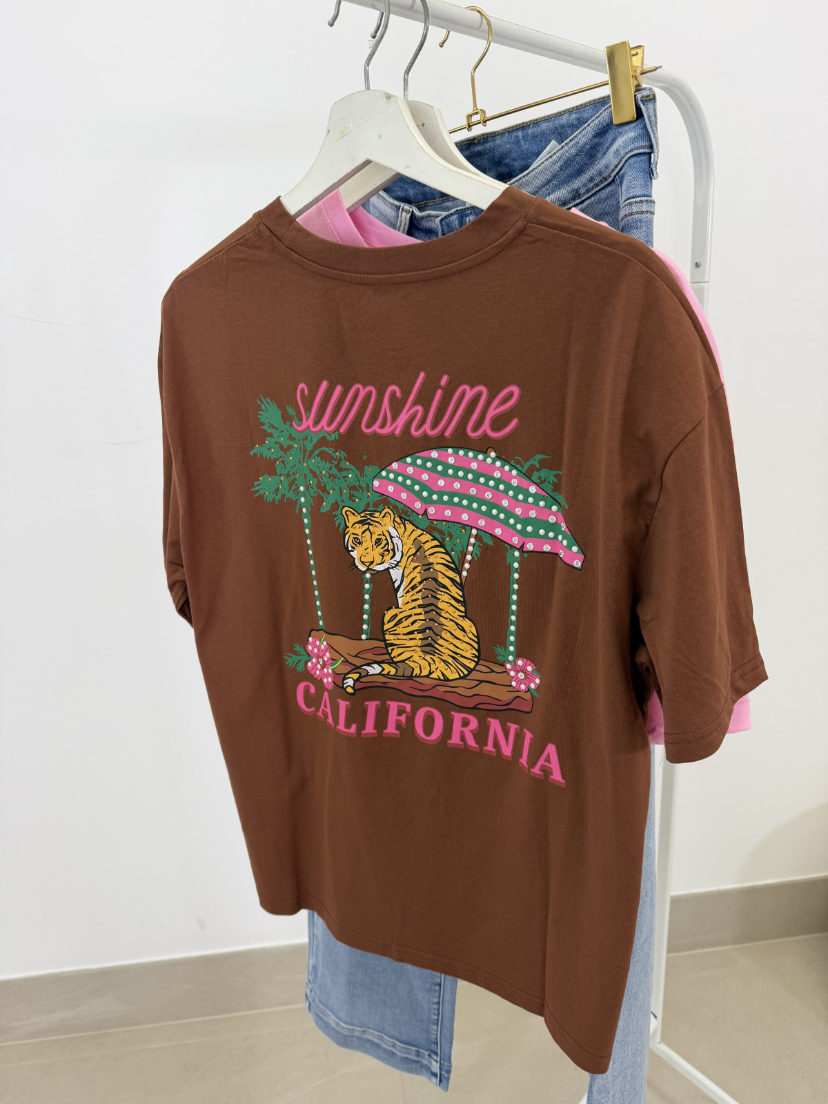 Camiseta california marron