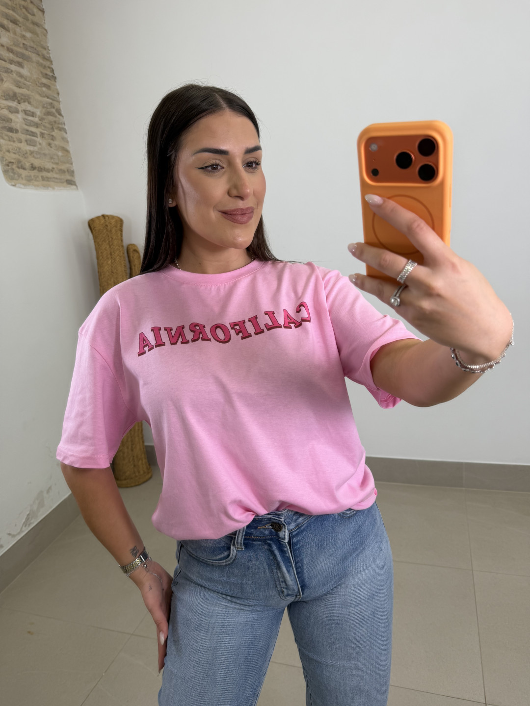 Camiseta california rosa