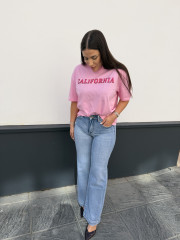 Camiseta california rosa