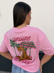 Camiseta california rosa