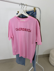 Camiseta california rosa
