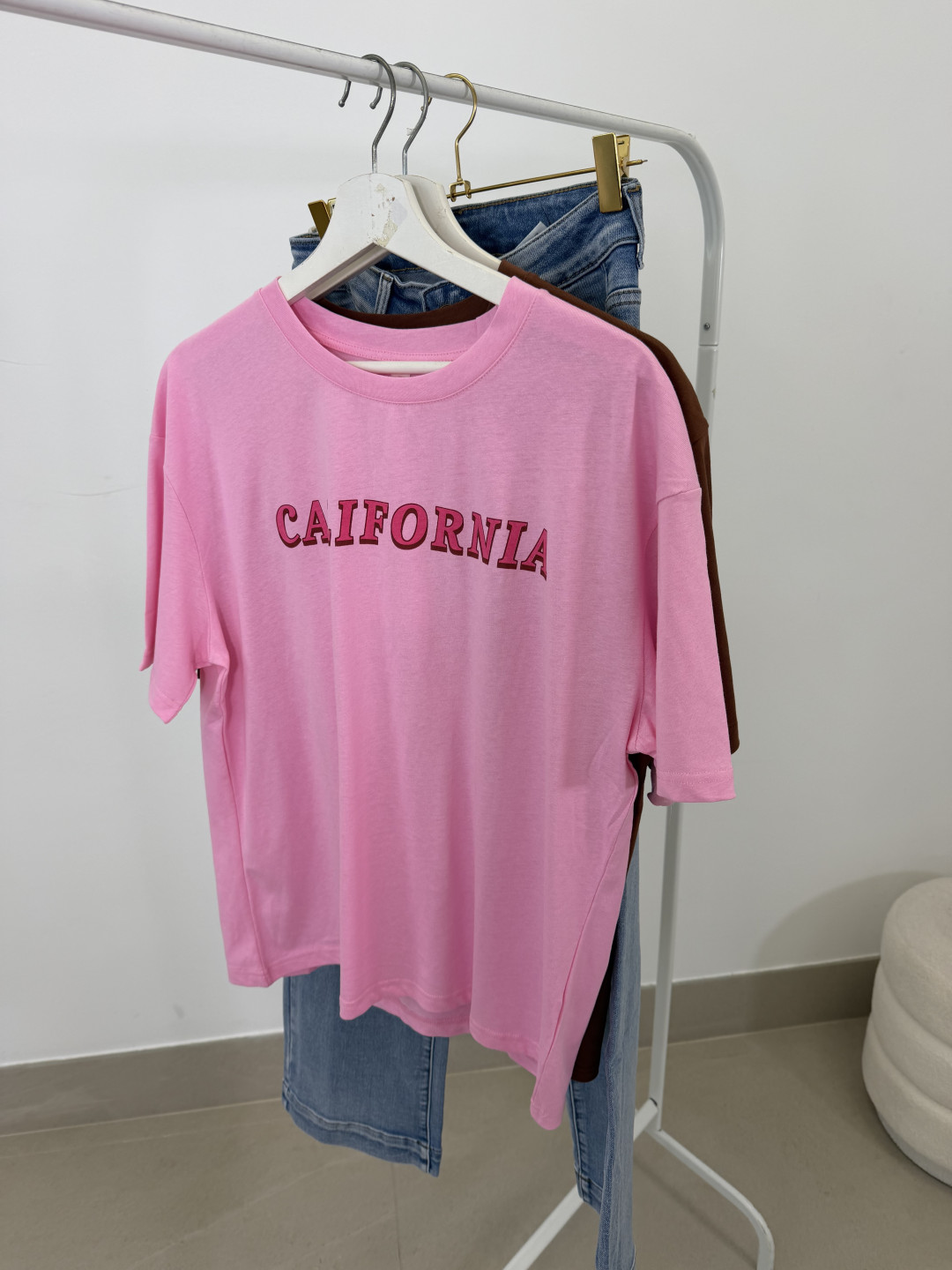 Camiseta california rosa