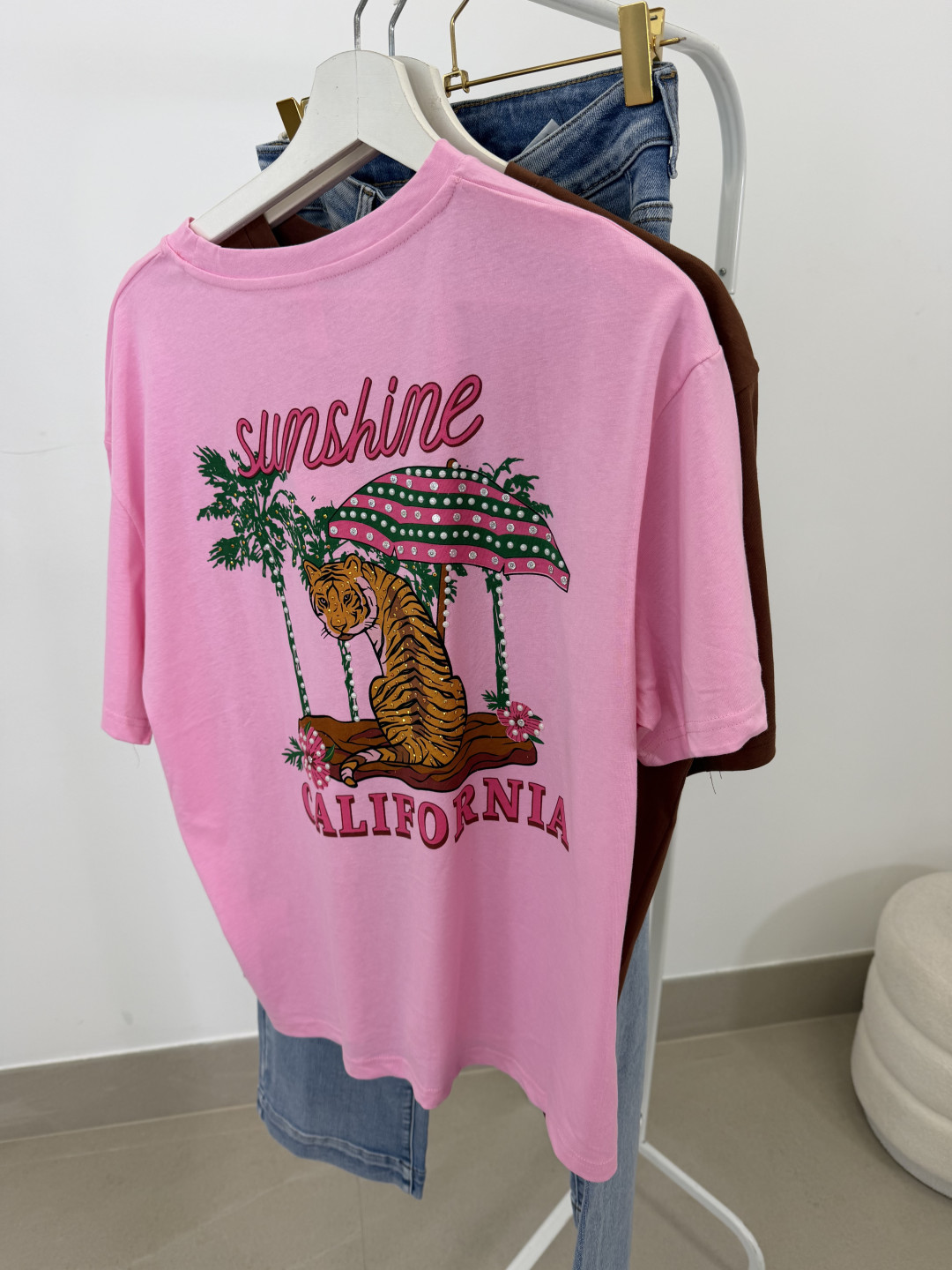 Camiseta california rosa