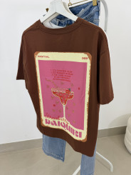 Camiseta daiquiri marron