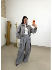 Pantalon cargo ancho Sara