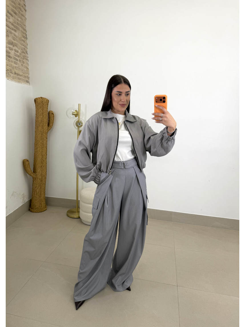 Pantalon cargo ancho Sara