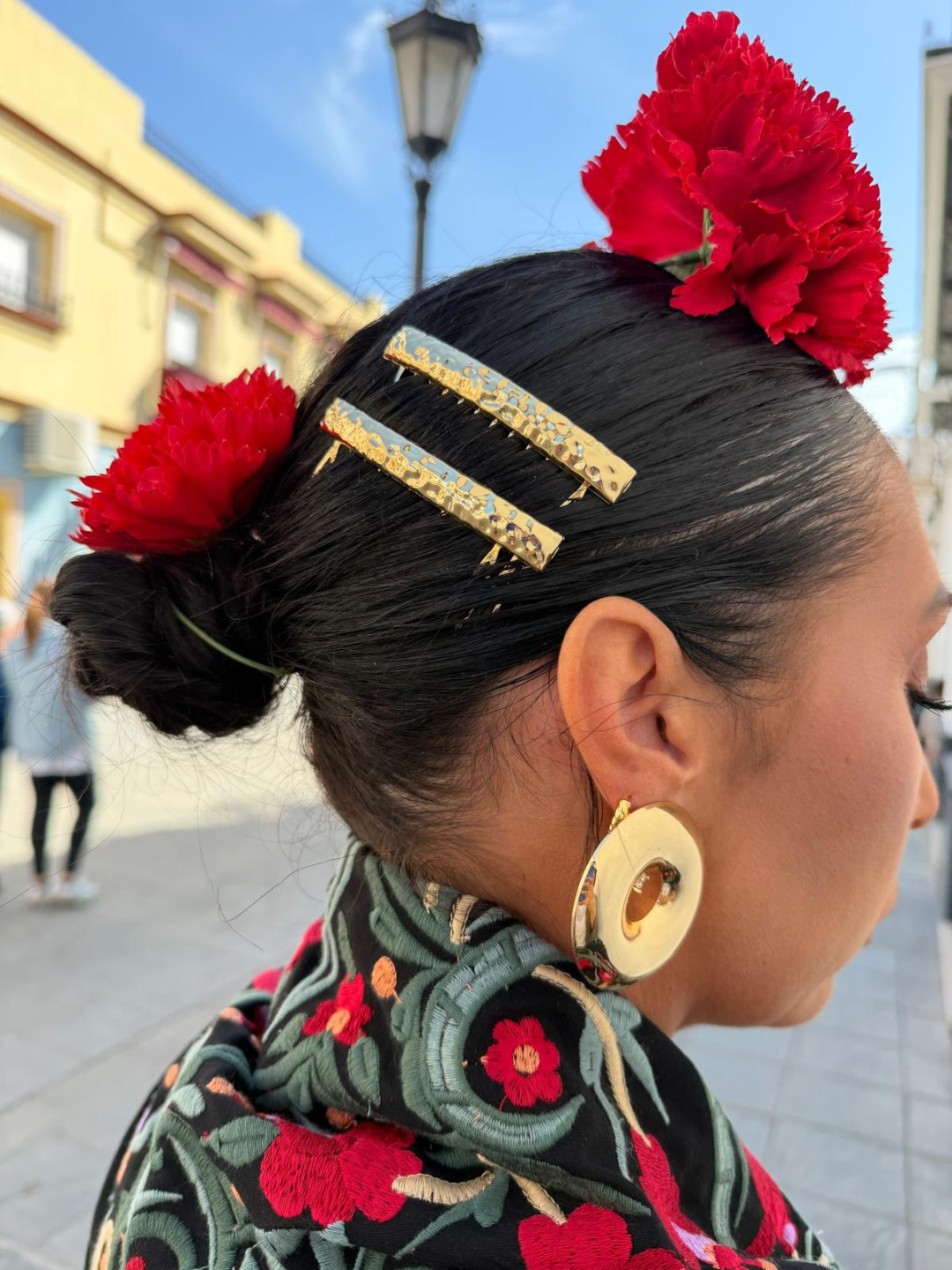 peina brocada dorada