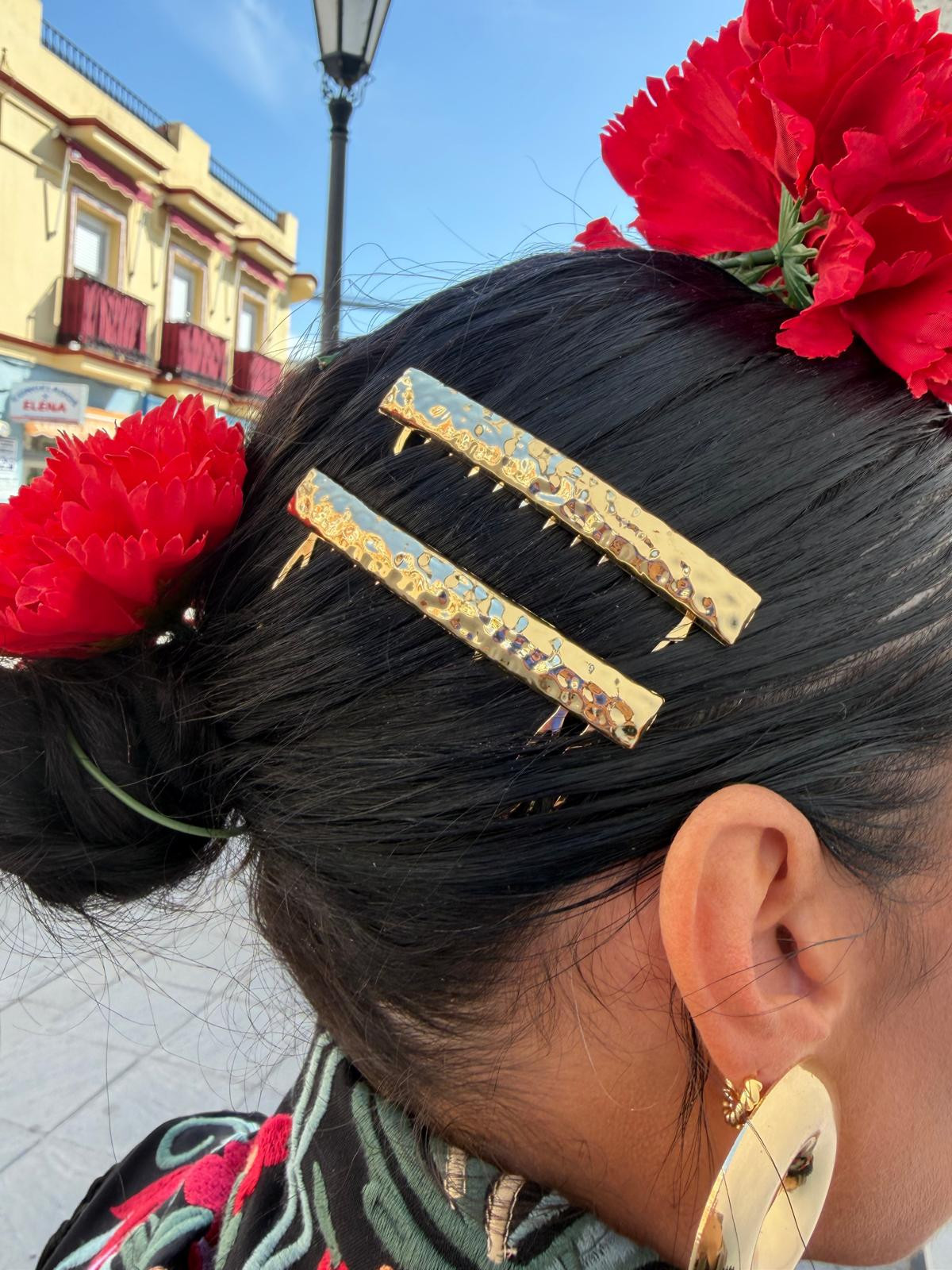 peina brocada dorada