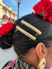 peina brocada dorada