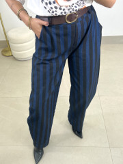 Pantalon rayas tipo balloon