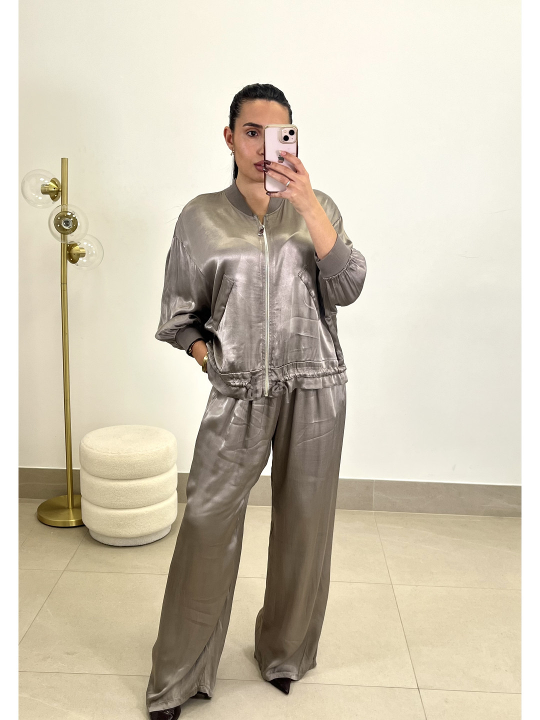 Bomber satinada basica