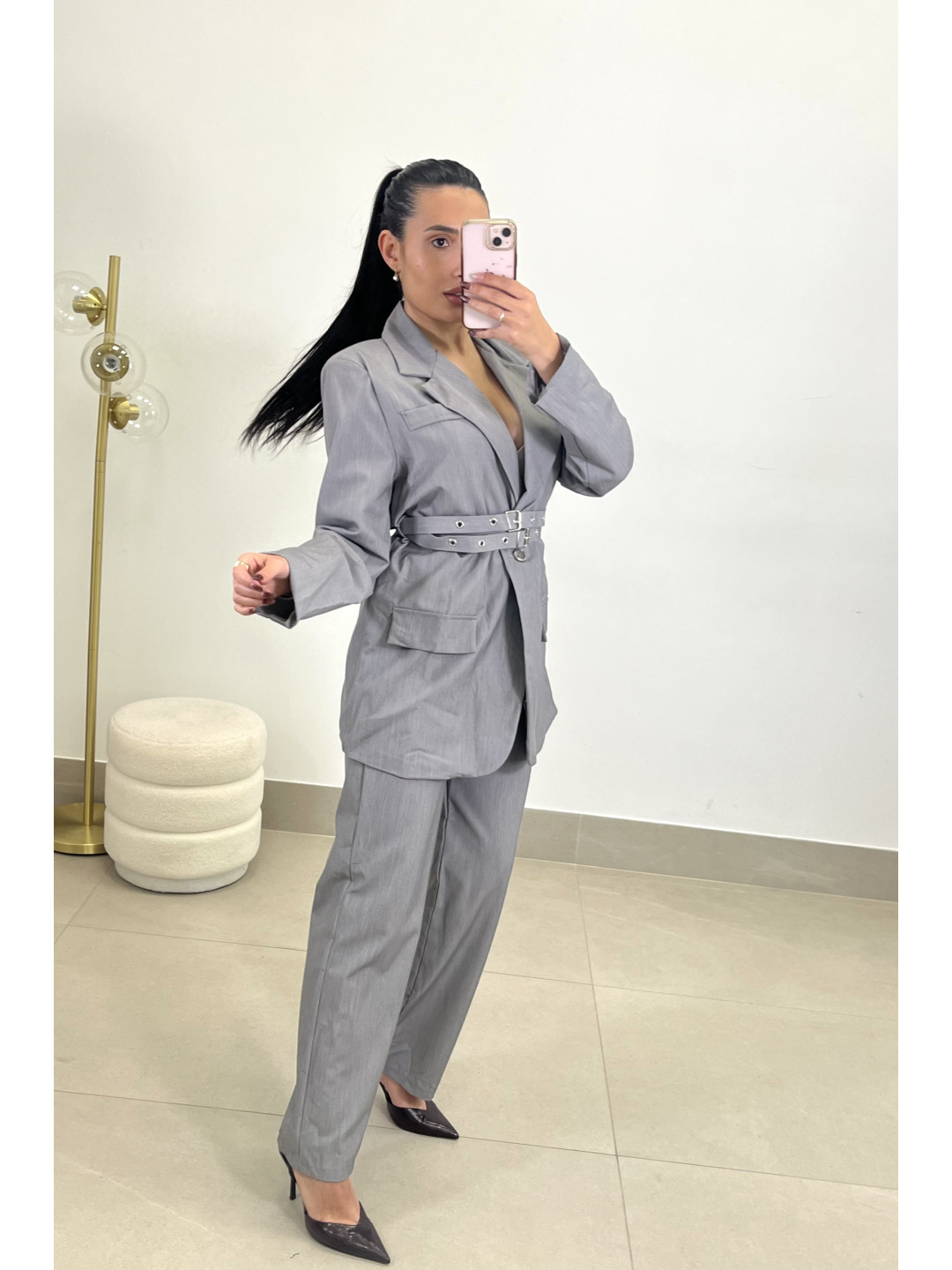 Conjunto minerva gris