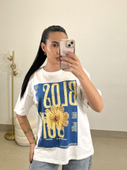 Camiseta Blos Som blanca