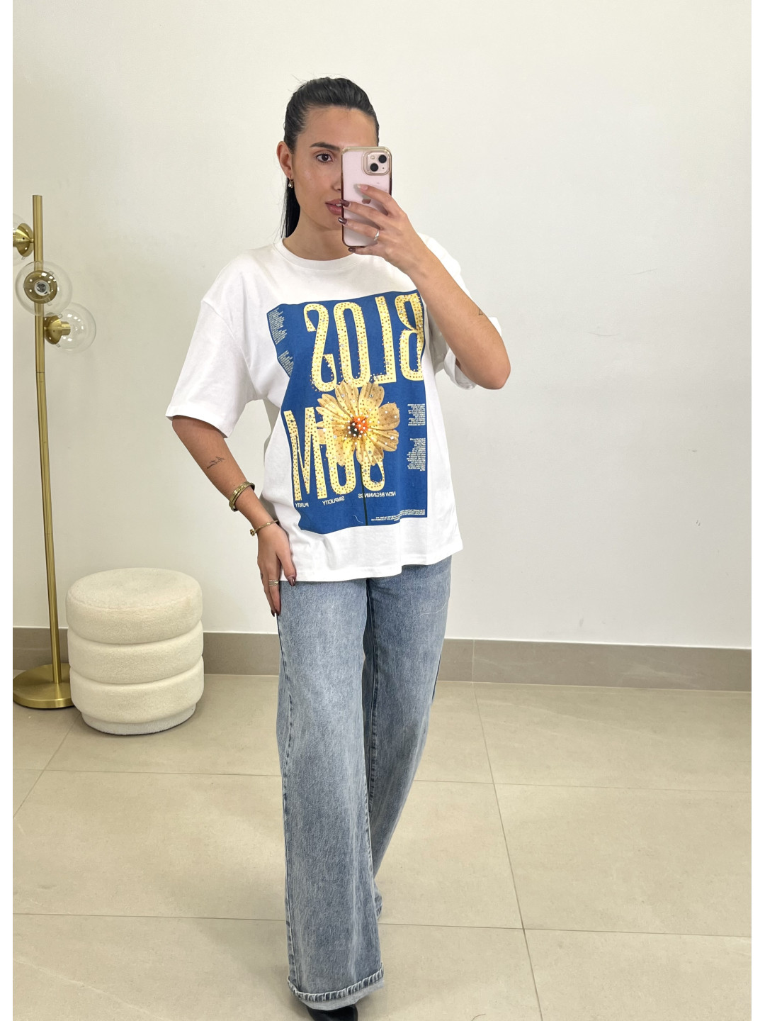 Camiseta Blos Som blanca