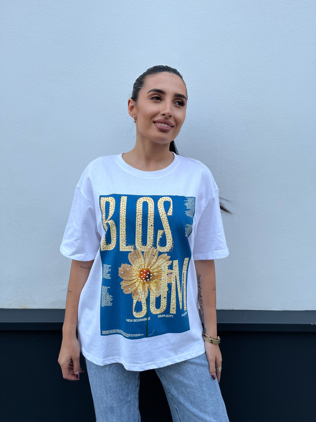 Camiseta Blos Som blanca