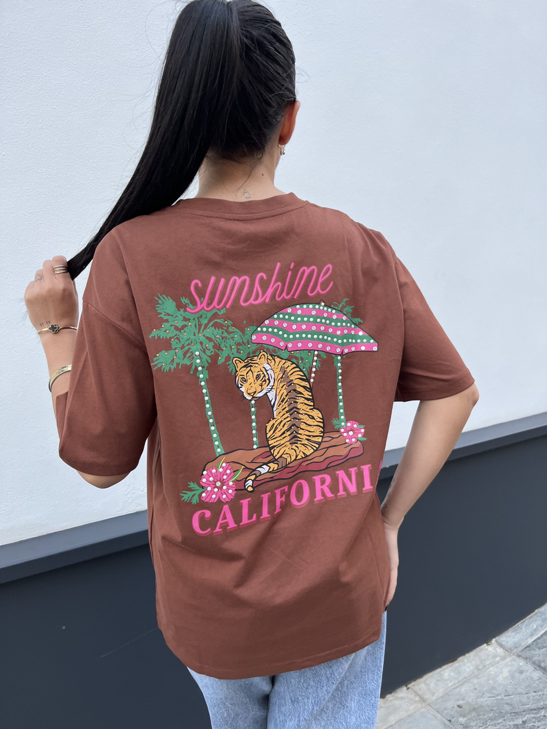 Camiseta california marron