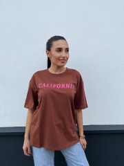Camiseta california marron