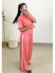 Conjunto animal print rosa