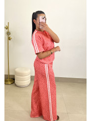 Conjunto animal print rosa