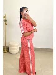 Conjunto animal print rosa