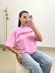 Camiseta california rosa