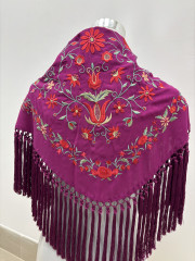 Manton rocio bordado bugambilla