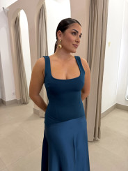 vestido anastasia petroleo