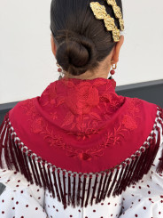 peina brocada triple dorada grande