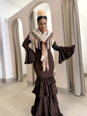 Vestido Triana marron