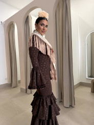 Vestido Triana marron