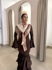 Vestido Triana marron