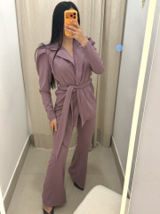 Conjunto Marzo malva empolvado