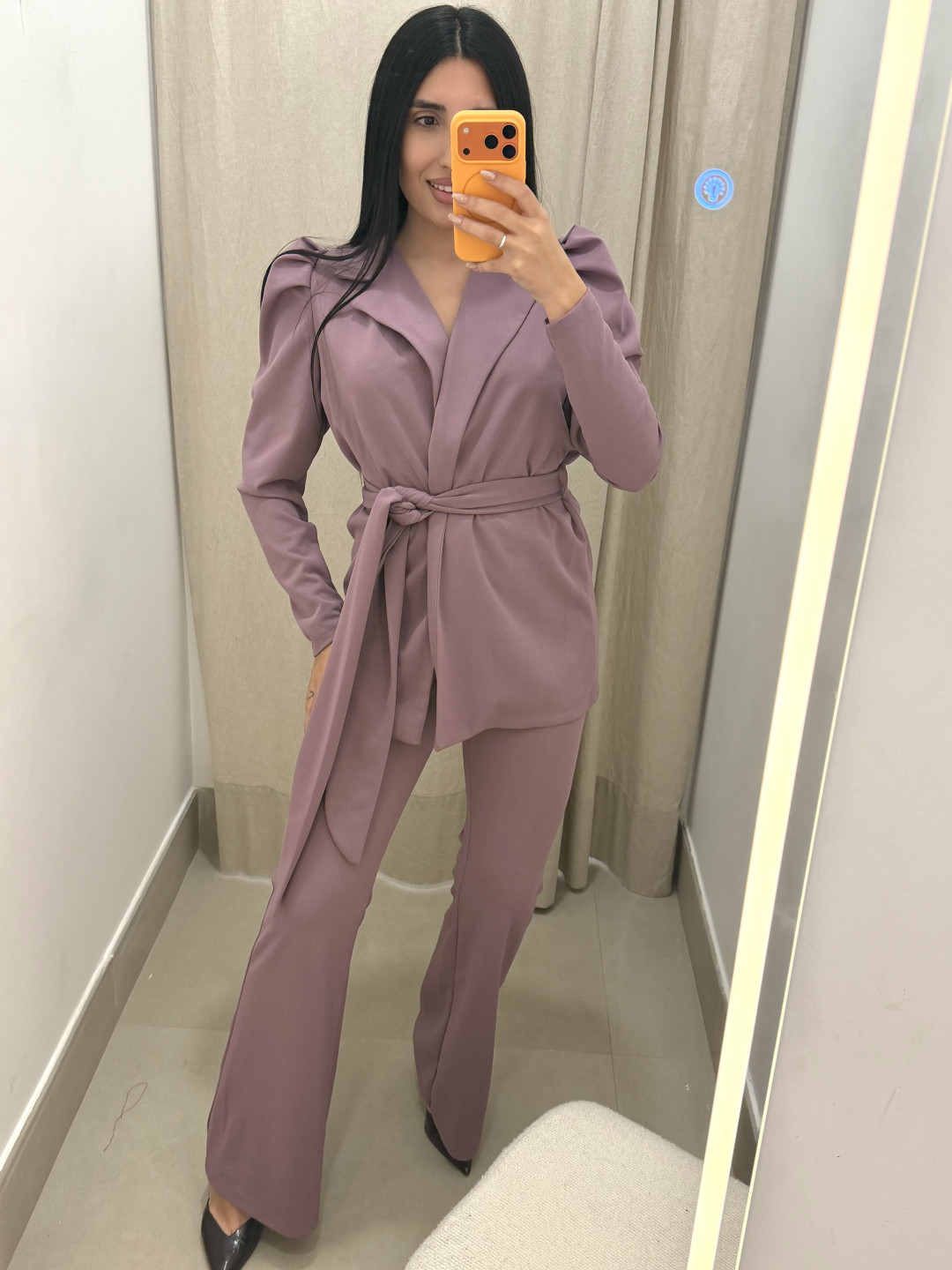 Conjunto Marzo malva empolvado