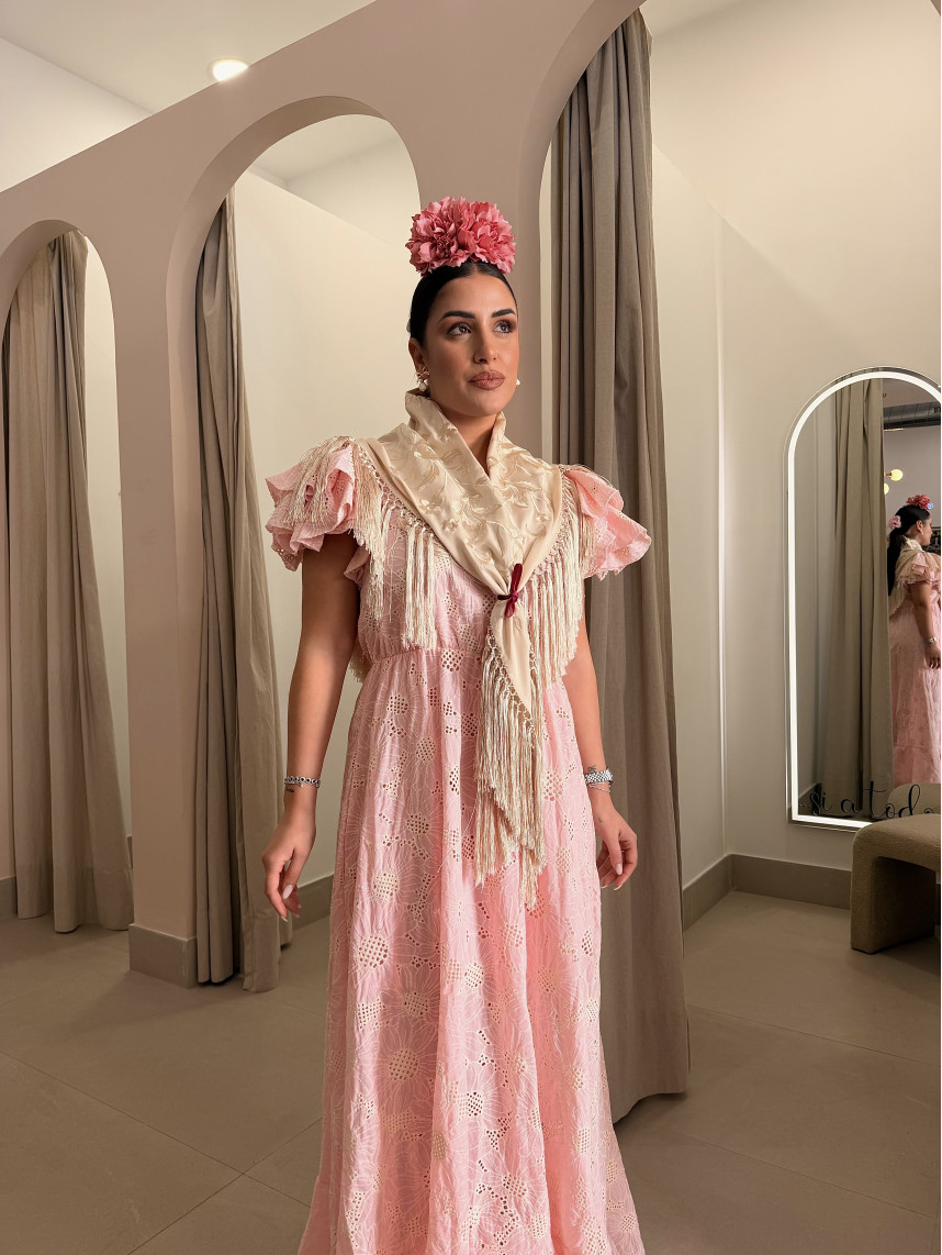 Bata perforada ajoli rosa