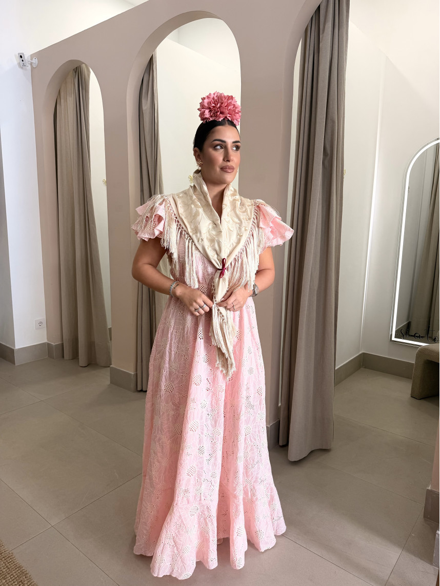 Bata perforada ajoli rosa