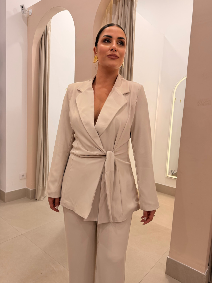 Blazer Cruzada Roma beige