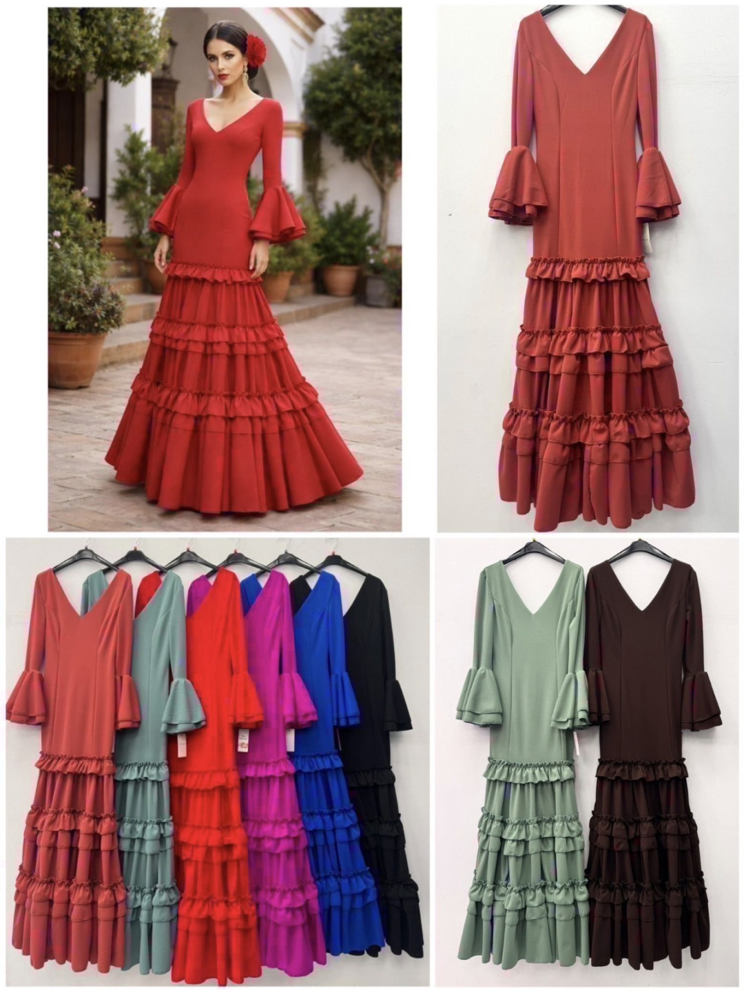 Vestido belmonte marron chocolate