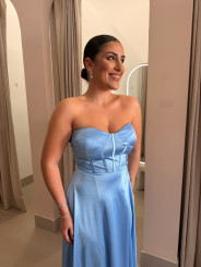 Vestido Celia celeste