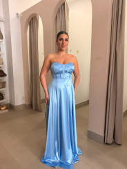 Vestido Celia celeste