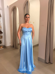 Vestido Celia celeste