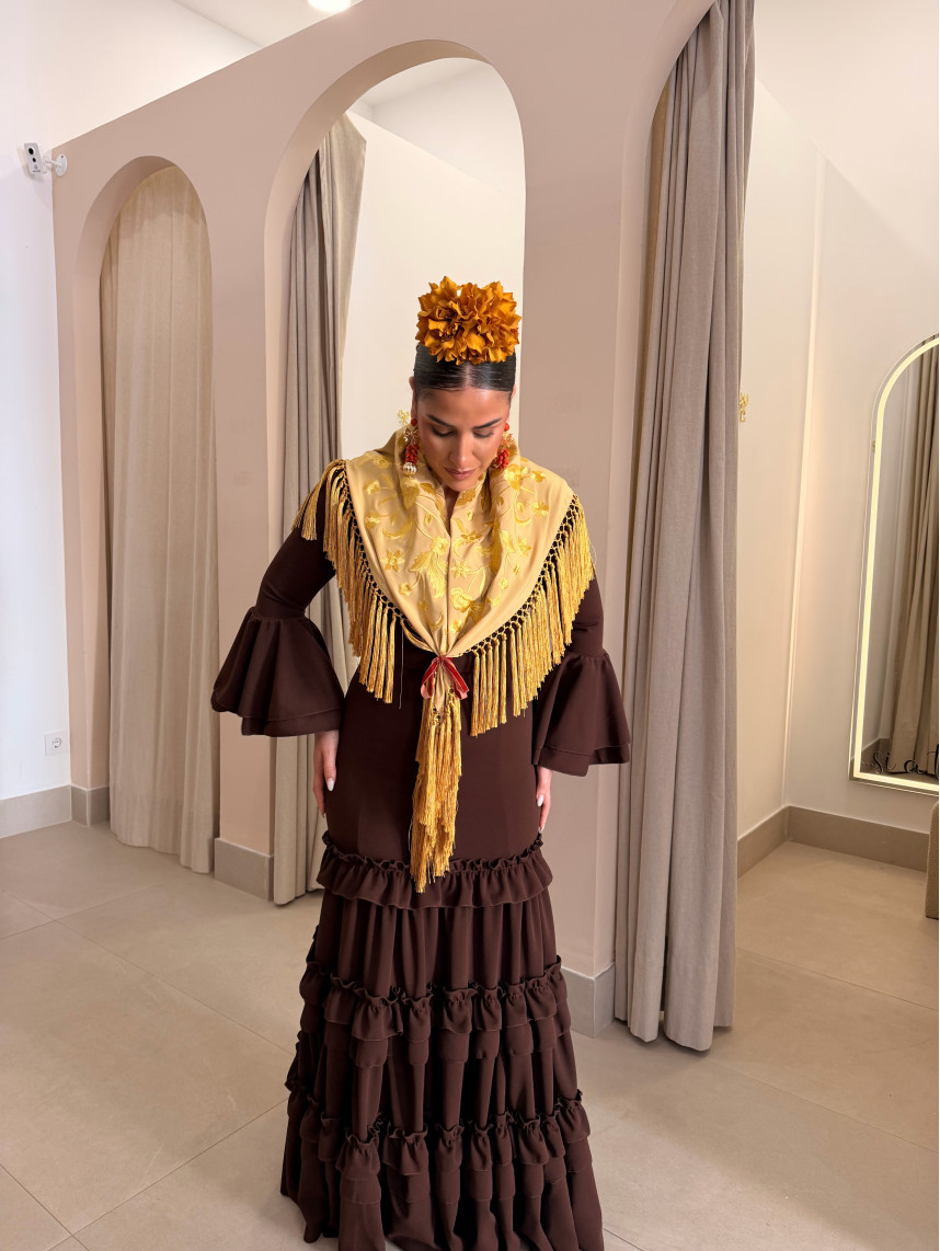 Vestido belmonte marron chocolate